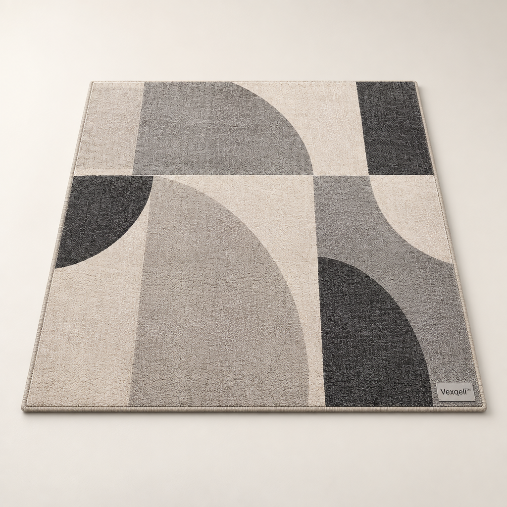 Vexqeli™ Short-Pile Geometric Living Room Rug product image 01