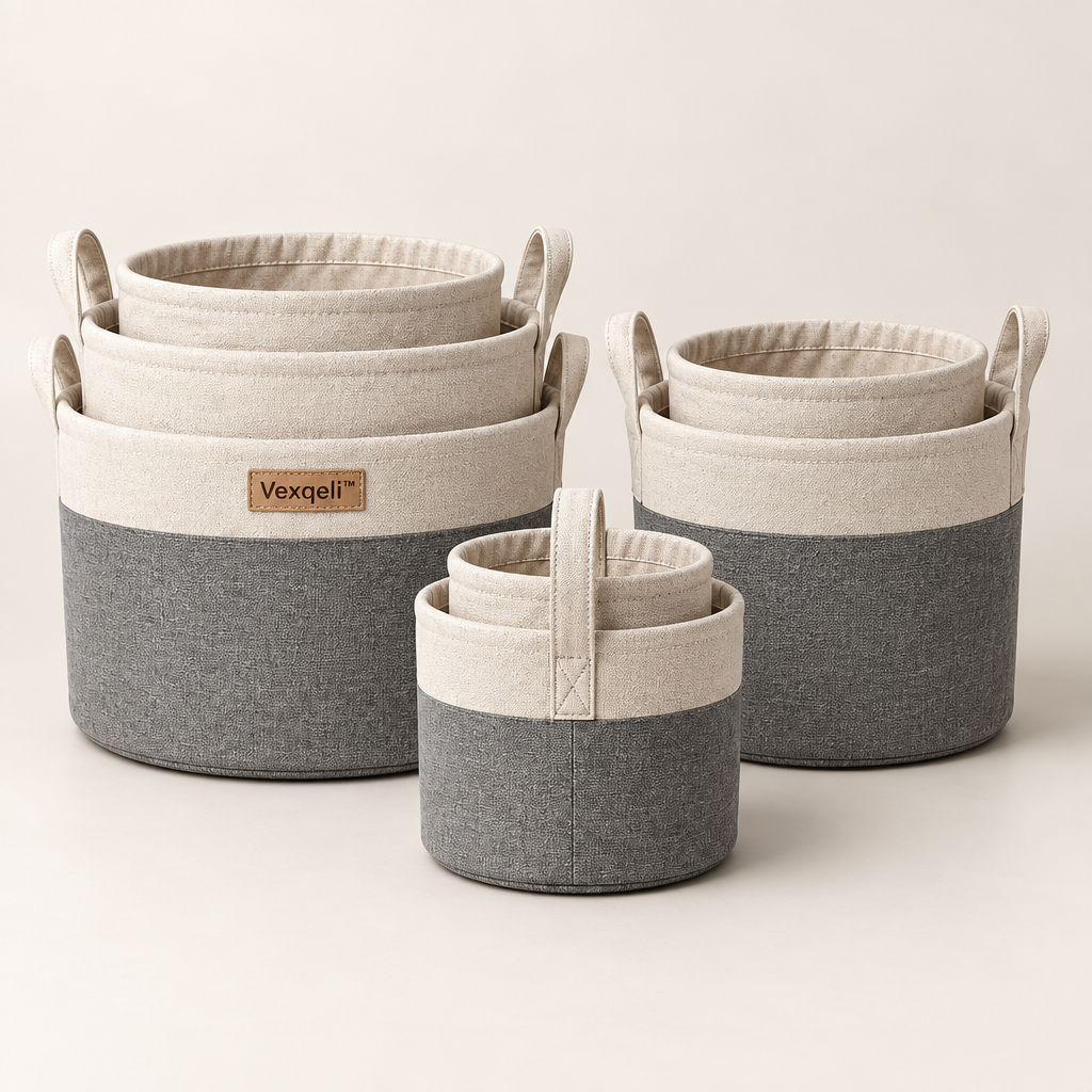 Vexqeli™ Multi-Function Fabric Storage Basket Set product image 01