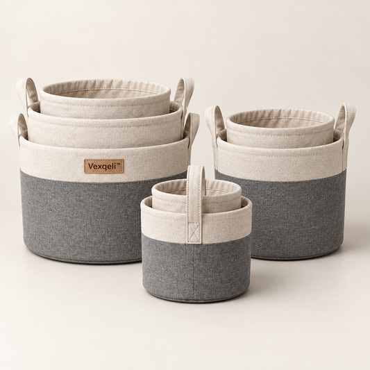 Vexqeli™ Multi-Function Fabric Storage Basket Set product image 01